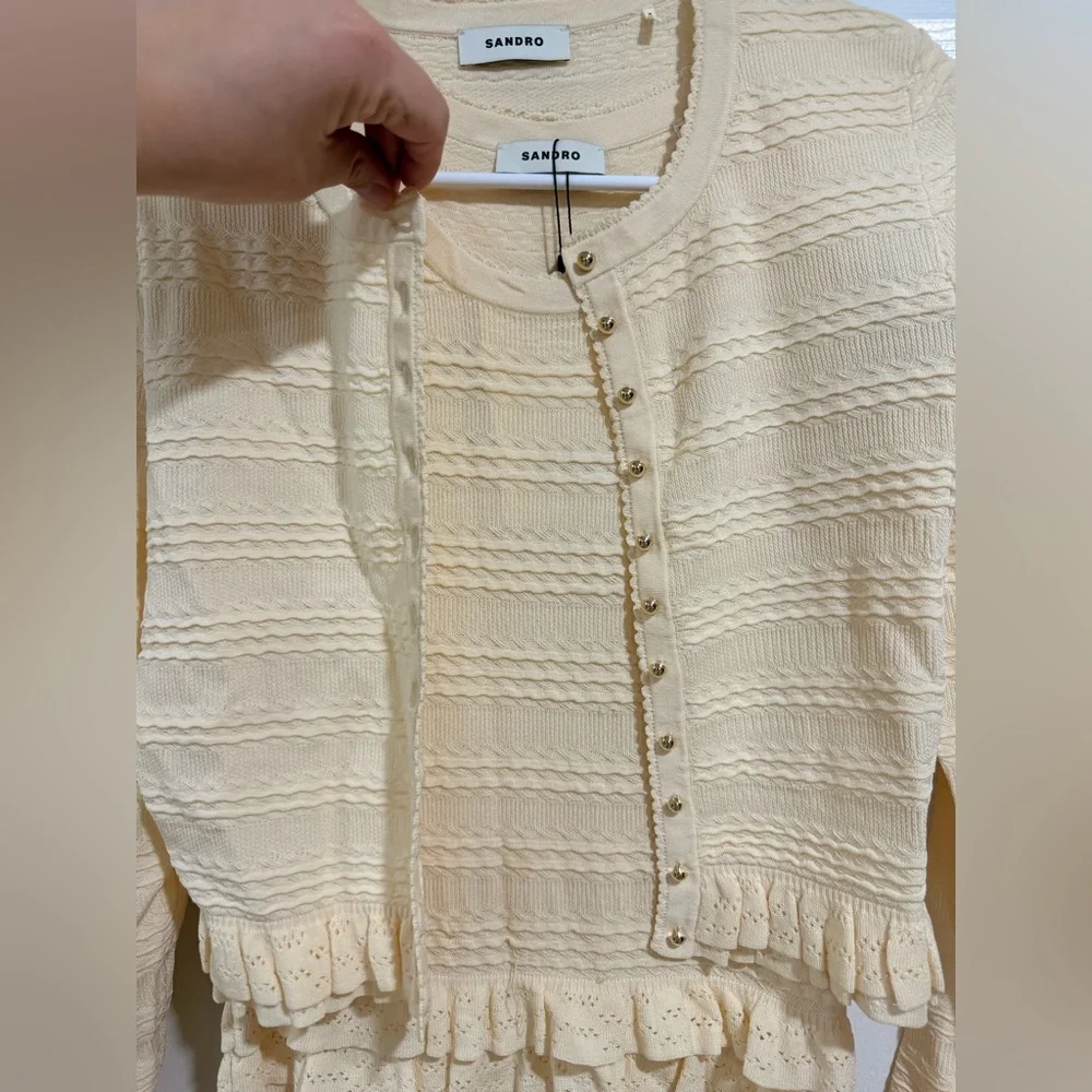 NWT Set Sandro dress and cardigan - Picture 5 of 7